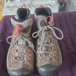 Men's Keen Work Boots- Brown and Red